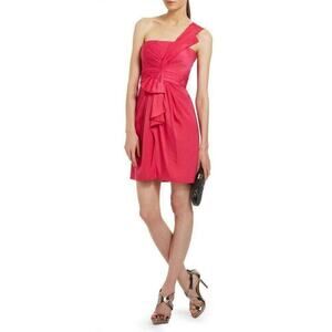 BCBGMAXAZRIA Palais One Shoulder Cocktail Dress Size 0
